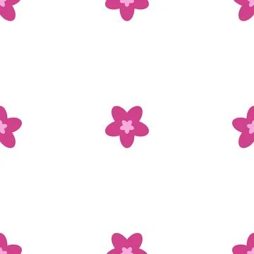 Pink flower pattern art seamless Stock-Illustration