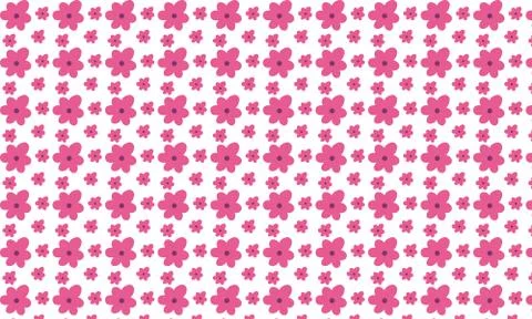 Pink Flower pattern background Stock Illustration