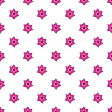 Pink flower pattern creating seamless floral background 스톡 일러스트