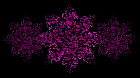 Pink flower pixels Video stock 302876093
