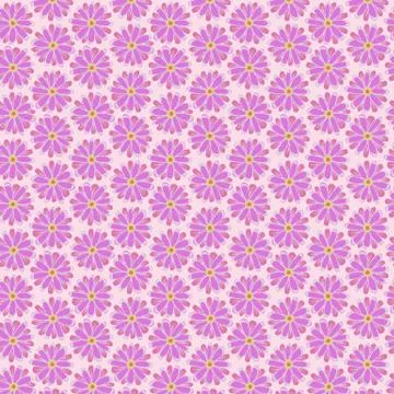 Pink flower seamless patterns Illustrazione stock