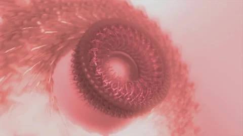 Pink Flower Shape Lights Animation Loop Stock Footage 222631827