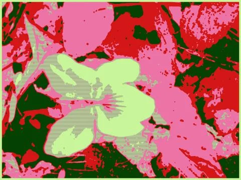 Pink flower  VI Stock Illustration