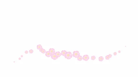 Pink flower wave white Stock Footage 230222698
