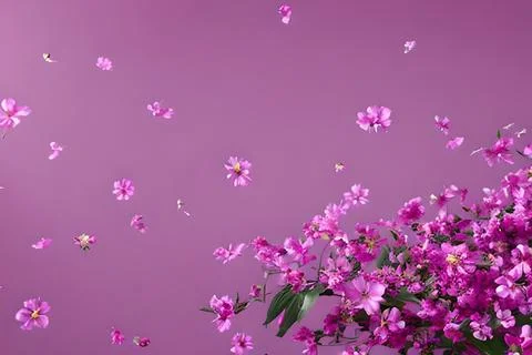 Pink flowers Stock Illustration