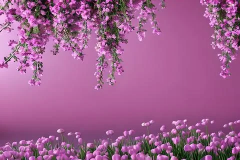 Pink flowers Stock Illustration