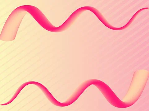 Pink fluid background with stripes Stock Illustration