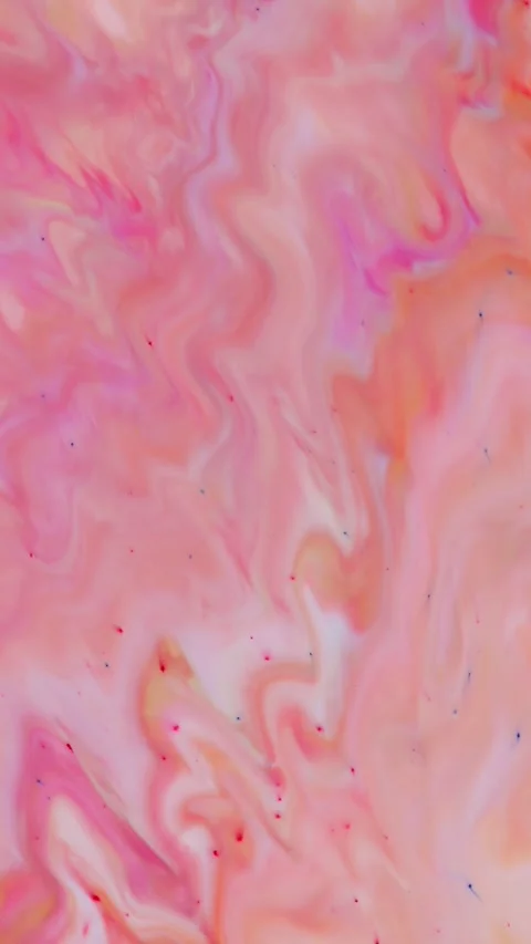 Pink Fluid Paint Abstract Swirling Motion Creative Background Stock Footage 313761029