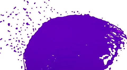 Pink fluid stream hits a surface. clear liquid Stock Footage 67090449