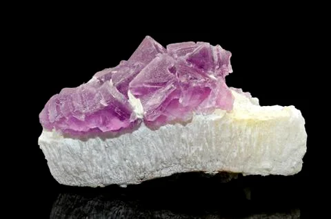Pink Fluorite Stock-Fotos