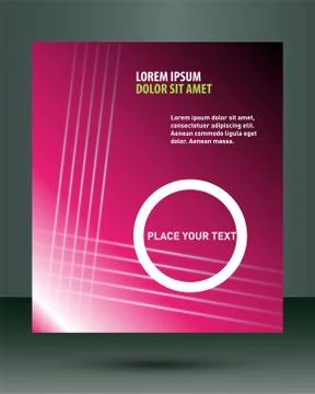 Pink flyer brochure Stock Illustration