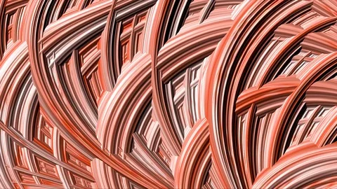 Pink Fractal Abstract Pattern Background Video stock 124800378