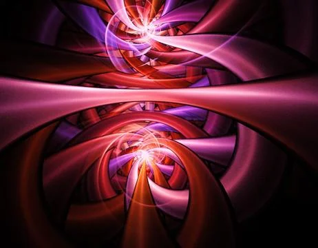 Pink fractal Stock Illustration