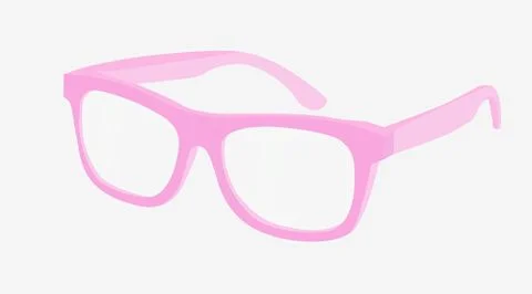 Pink Frame Glasses Illustrazione stock