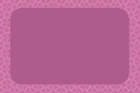 Pink frame with pattern Stock Illustration