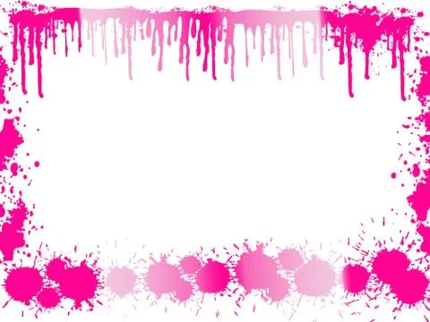 Pink frame of splash Stock Illustration