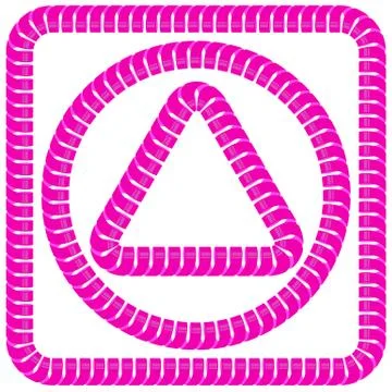 Pink Frames Stock Illustration