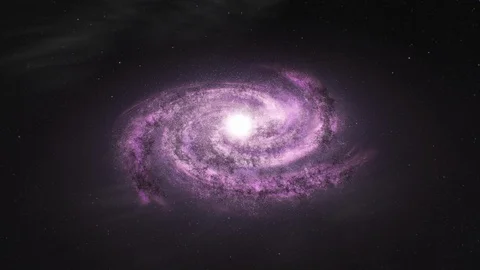 Pink galaxy made of particles Video stock 100038701