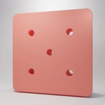 Pink Game dice icon isolated on pink background. Casino gambling. Minimalis.. Stock Illustration