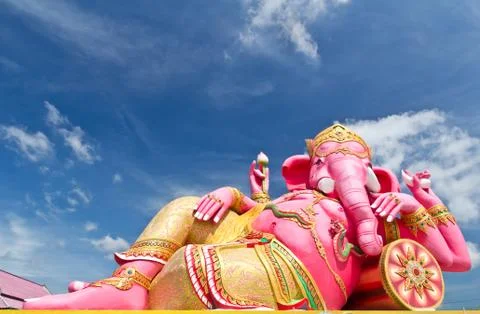 Pink ganecha statue Stock Photos