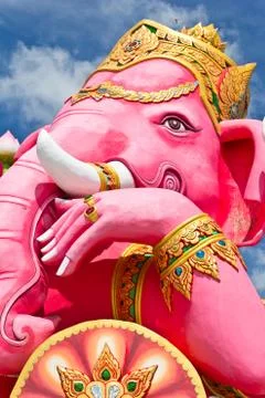 Pink ganecha statue Stock Photos