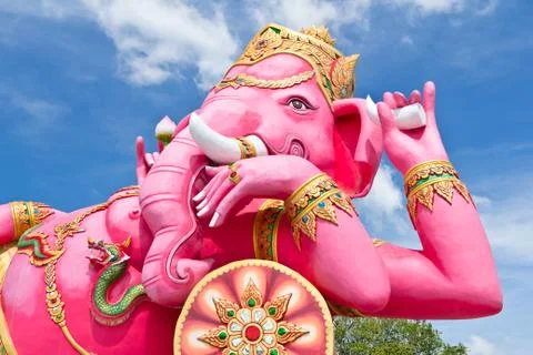 Pink ganecha statue Stock Photos