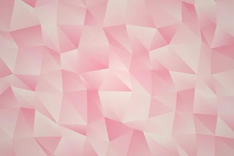 Pink geometric abstract background with triangles and polygons Stock Illustration