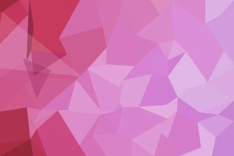 Pink geometric abstract background with triangles and polygons Stock Photos