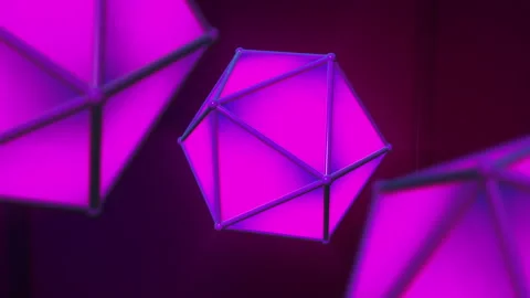Pink Geometric Background 動画素材 169632419