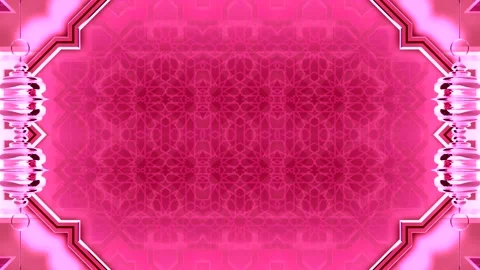 Pink Geometric Design Stock Footage 289136367