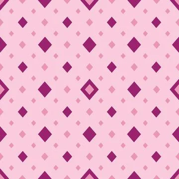 Pink geometric diamond seamless pattern illustration Stock Illustration