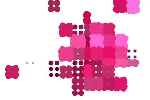 Pink geometric elements on white background. Illustration with web design. Stock Illustration