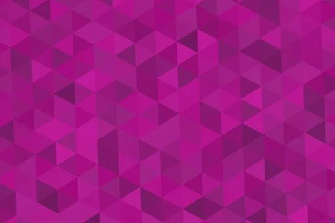 Pink geometric pattern with 3d cubes for background 库存插图