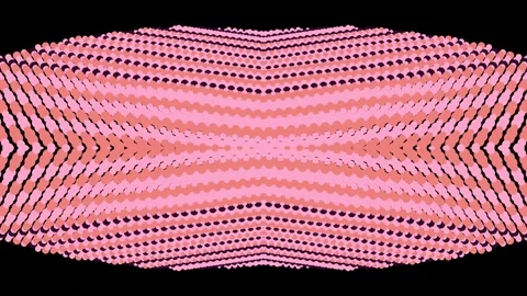 Pink Geometric Pattern Animation on Black Background. Stock Footage 329928807