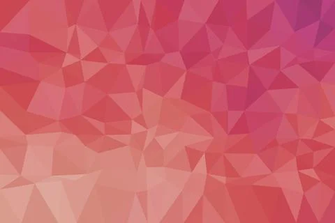 Pink geometric pattern background with triangles and shades Stock Illustration