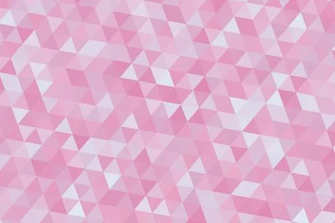 Pink geometric pattern with cubes and triangles for design Stock Illustration