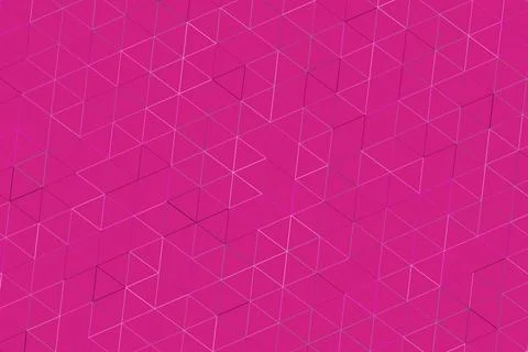Pink geometric pattern with lines and cubes for design Stock Illustration