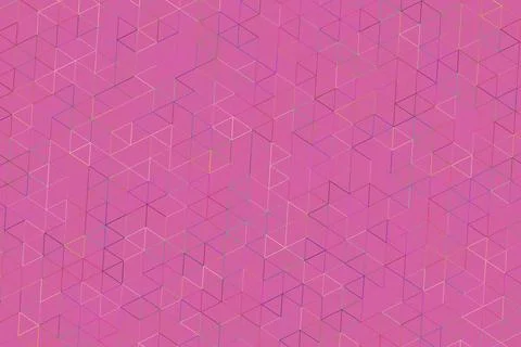 Pink geometric pattern with lines and shapes on colorful background 스톡 일러스트