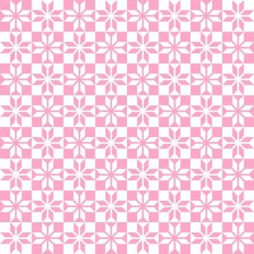 Pink geometric pattern seamless Stock Illustration