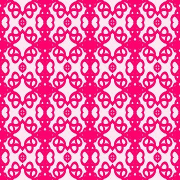 Pink geometric seamless pattern background Stock Illustration