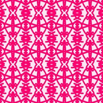 Pink geometric seamless pattern background Stock Illustration