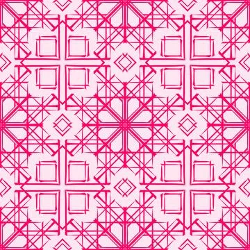 Pink geometric seamless pattern background Stock Illustration
