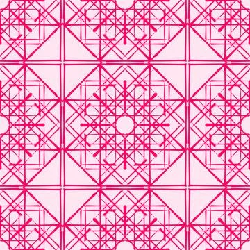 Pink geometric seamless pattern background イラスト素材