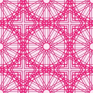 Pink geometric seamless pattern background Illustrazione stock