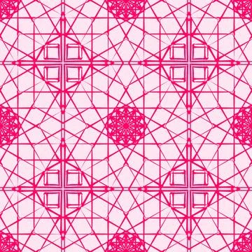 Pink geometric seamless pattern background Stock Illustration
