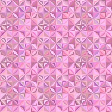 Pink geometric shape mosaic pattern - repeatable graphic Stock Illustration