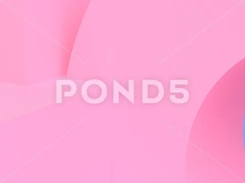 Pink geometric shape scene minimal style 3d rendering. Stock Illustration