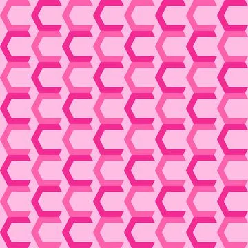 Pink geometrical repeat pattern shape 스톡 일러스트