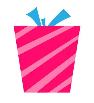 Pink gift box Stock Illustration