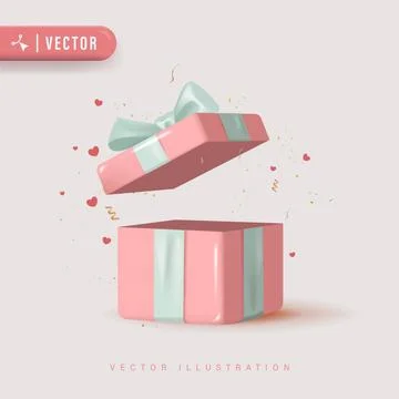 Pink Gift Box Stock Illustration